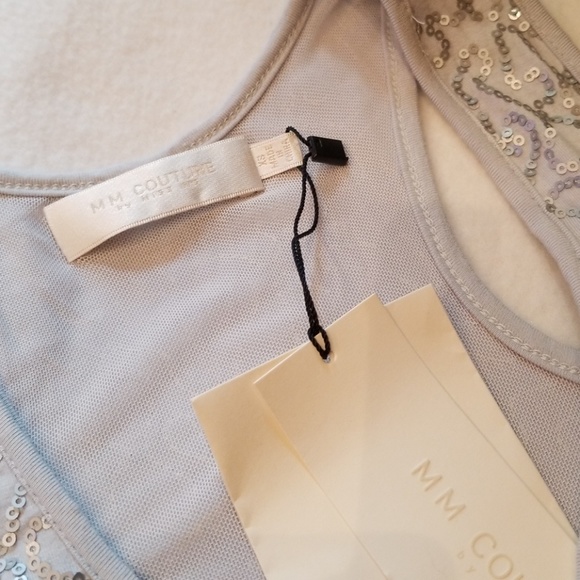 MM Couture Miss Me Sequin Tank Tunic Mini Dress XS - Picture 2 of 7